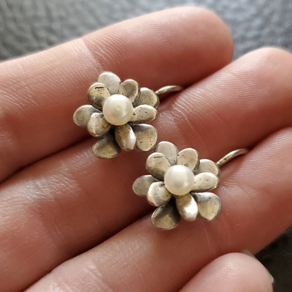 Sterling silver earrings - Picture 4 of 7